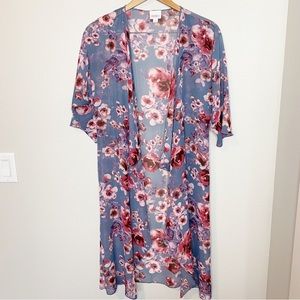 Lularoe Shirley floral kimono small